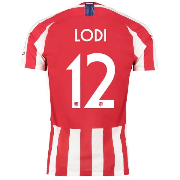 Thailande Maillot Football Atlético Madrid NO.12 Lodi Domicile 2019-20 Rouge